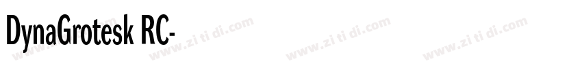 DynaGrotesk RC字体转换
